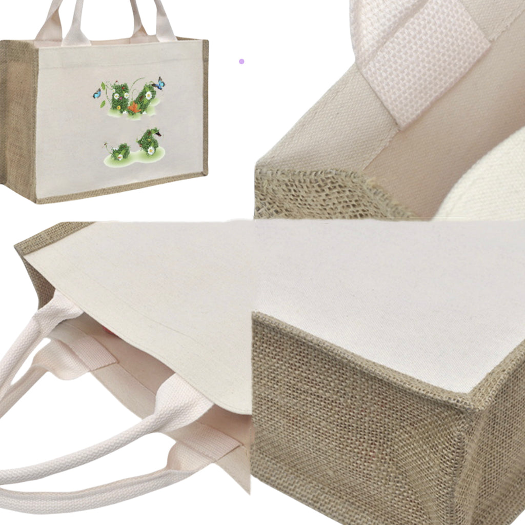 Burlap Canvas Tote Bag