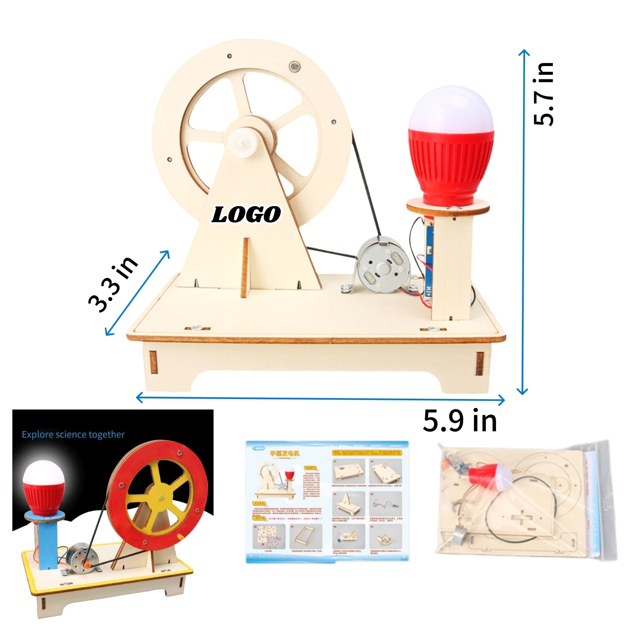 Student DIY Hand Cranked Generator