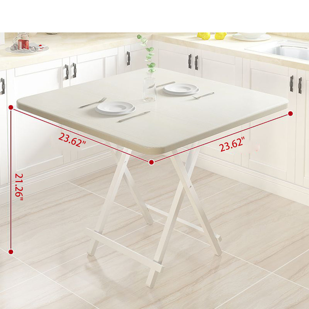 Wood Grain Folding Square Table