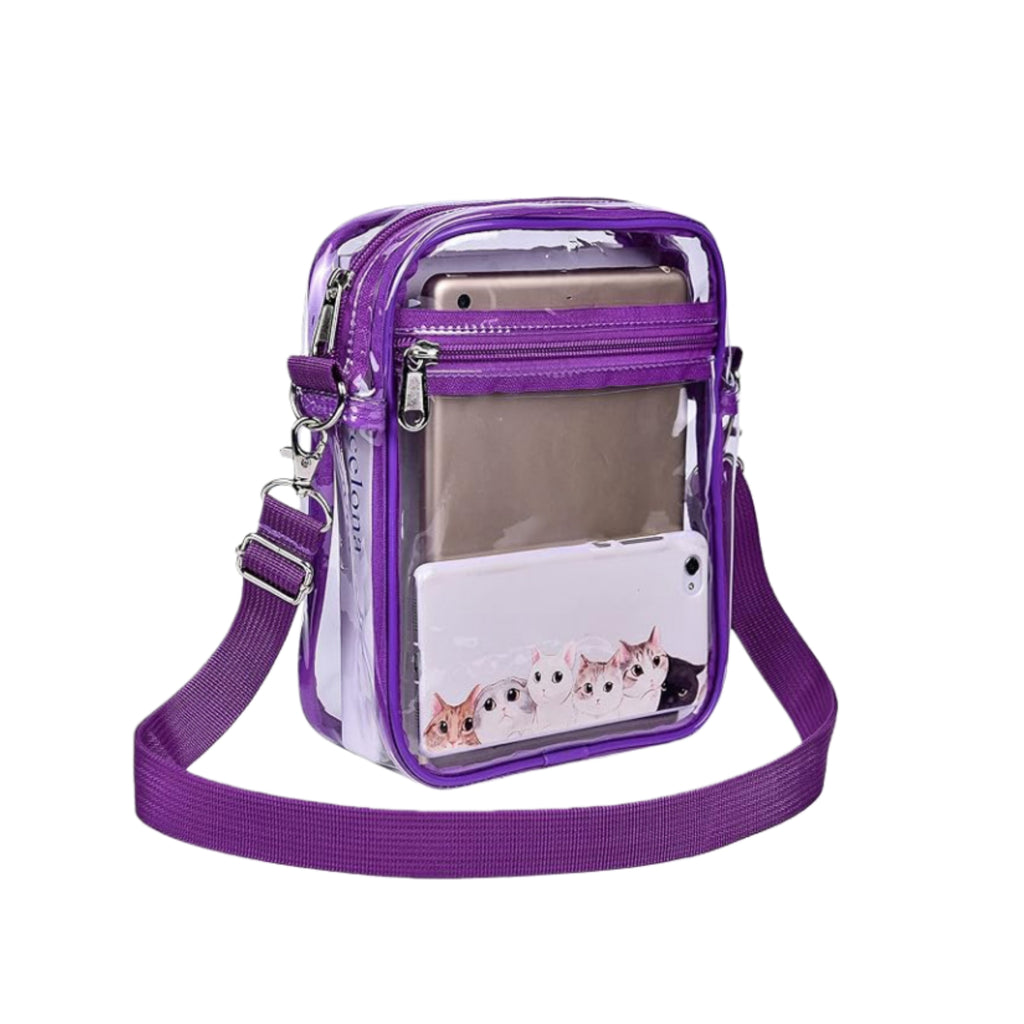 Transparent PVC Waterproof Crossbody Bag