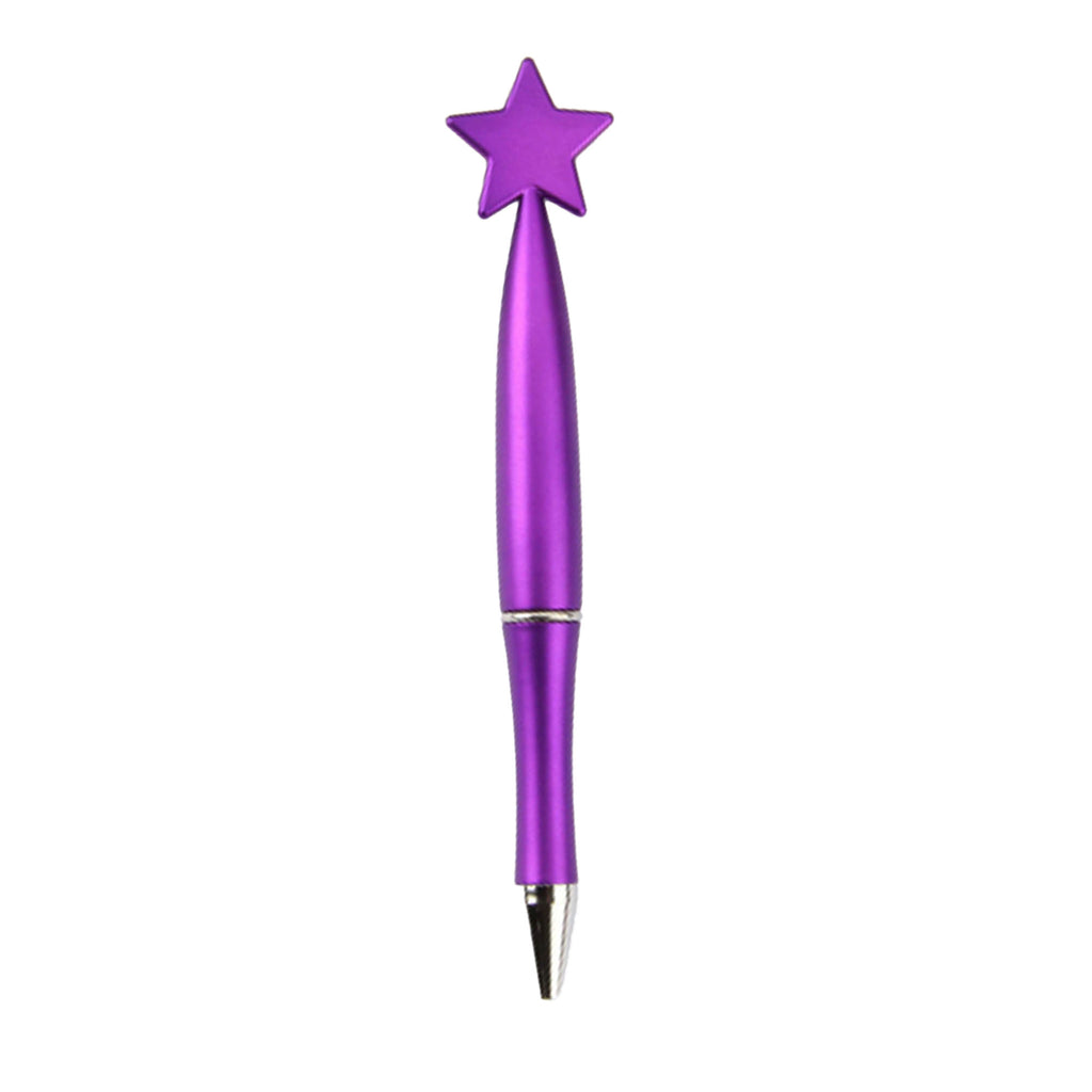 Plastic Star Shape Ballpoint Pen Black Ink Retractable Pen