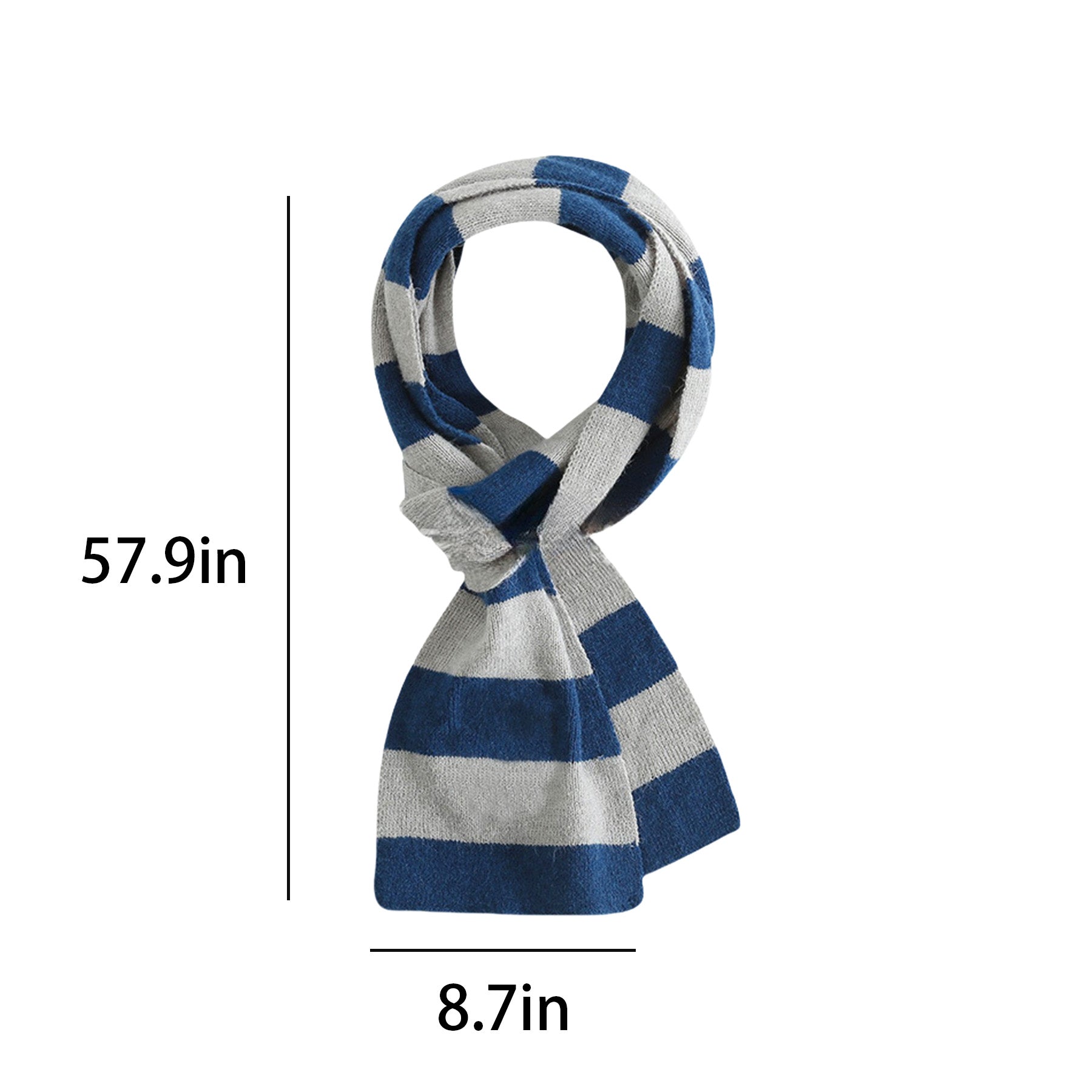 Warm Striped Scarf
