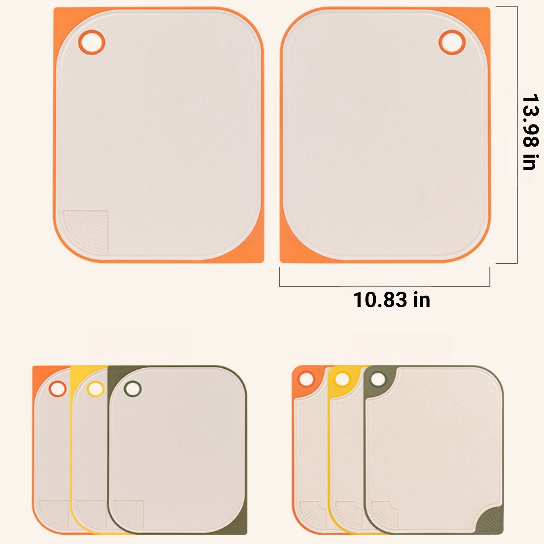 Double-sided Cutting Board Made Of Wheat Straw