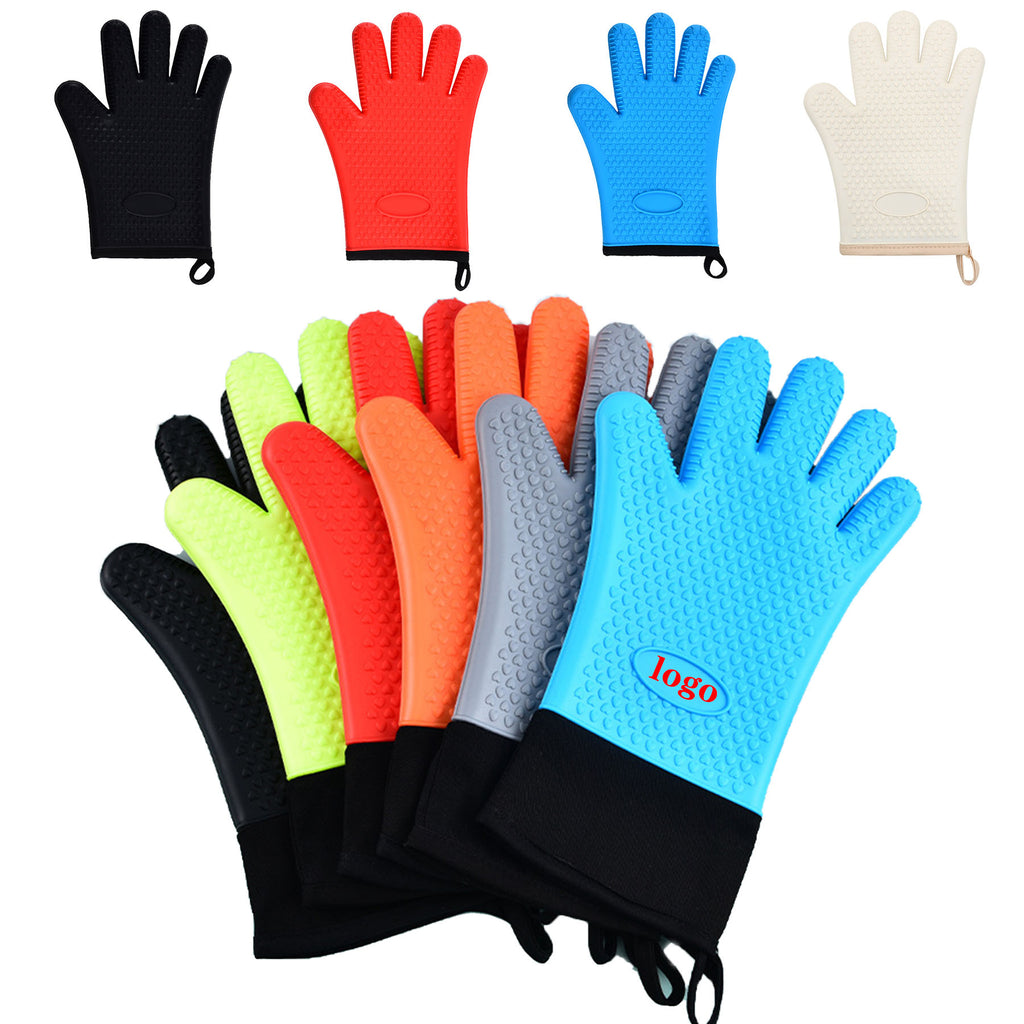 Ribbed Soft Silicone Oven Mitt