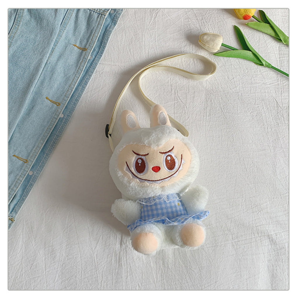 Labubu Plush Backpack Girls Bubble Rabbit Crossbody Gift