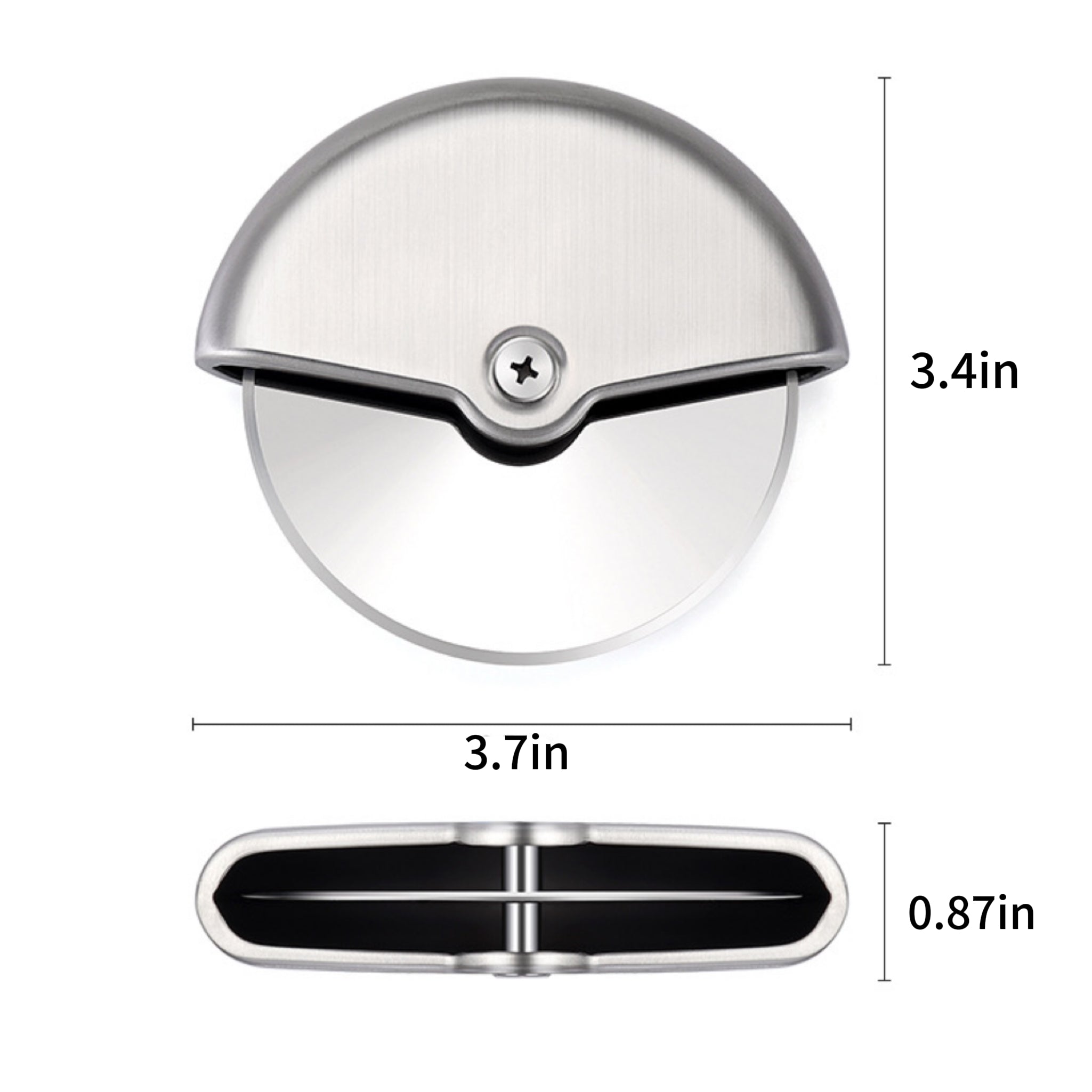 Stainless Steel Single-Wheel Pizza Cutter