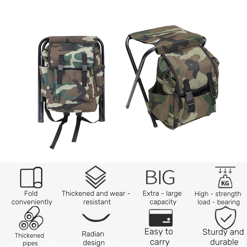Portable Mountaineering Backpack Chair