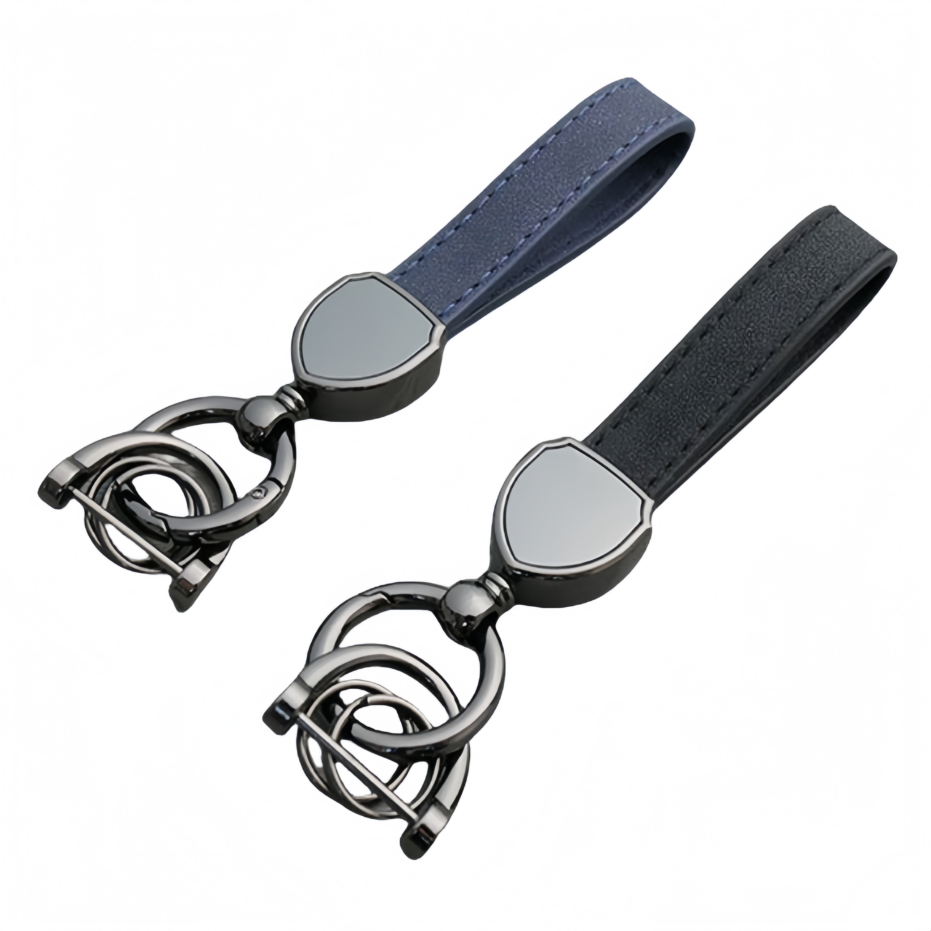 Pu Leather Metal Keychain