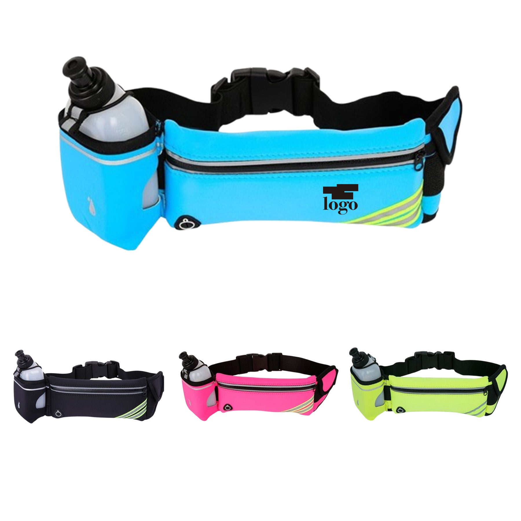 Running Belt Bag With Water Bottle Holder