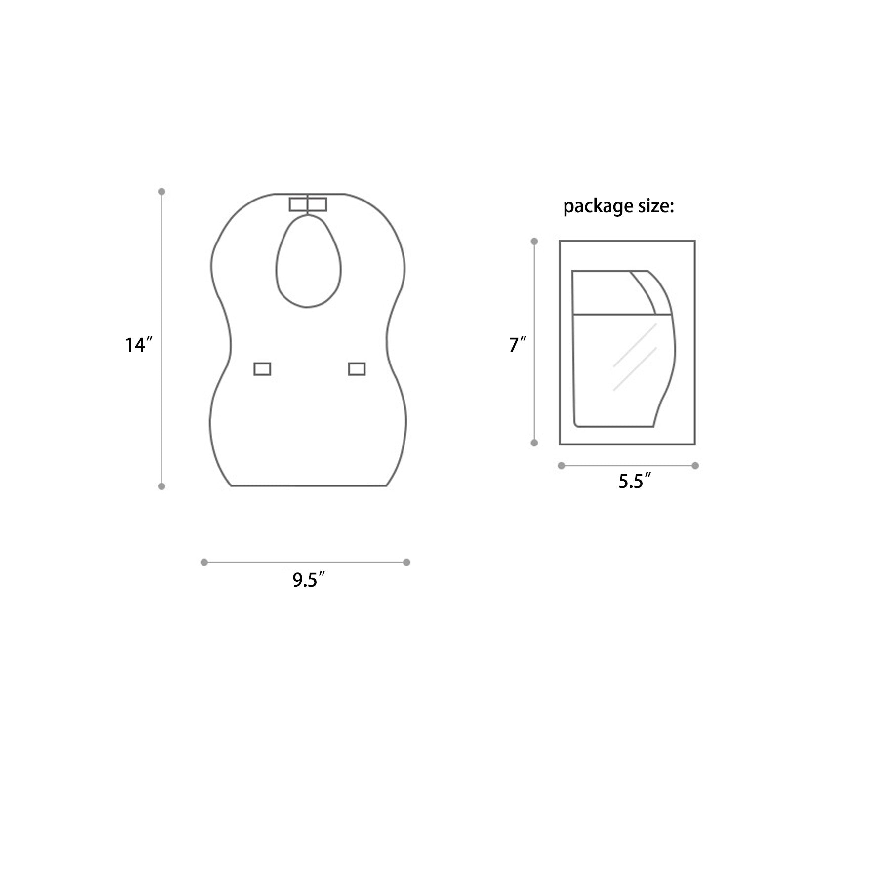 Unisex Infant Disposable Travel Bibs Leakproof