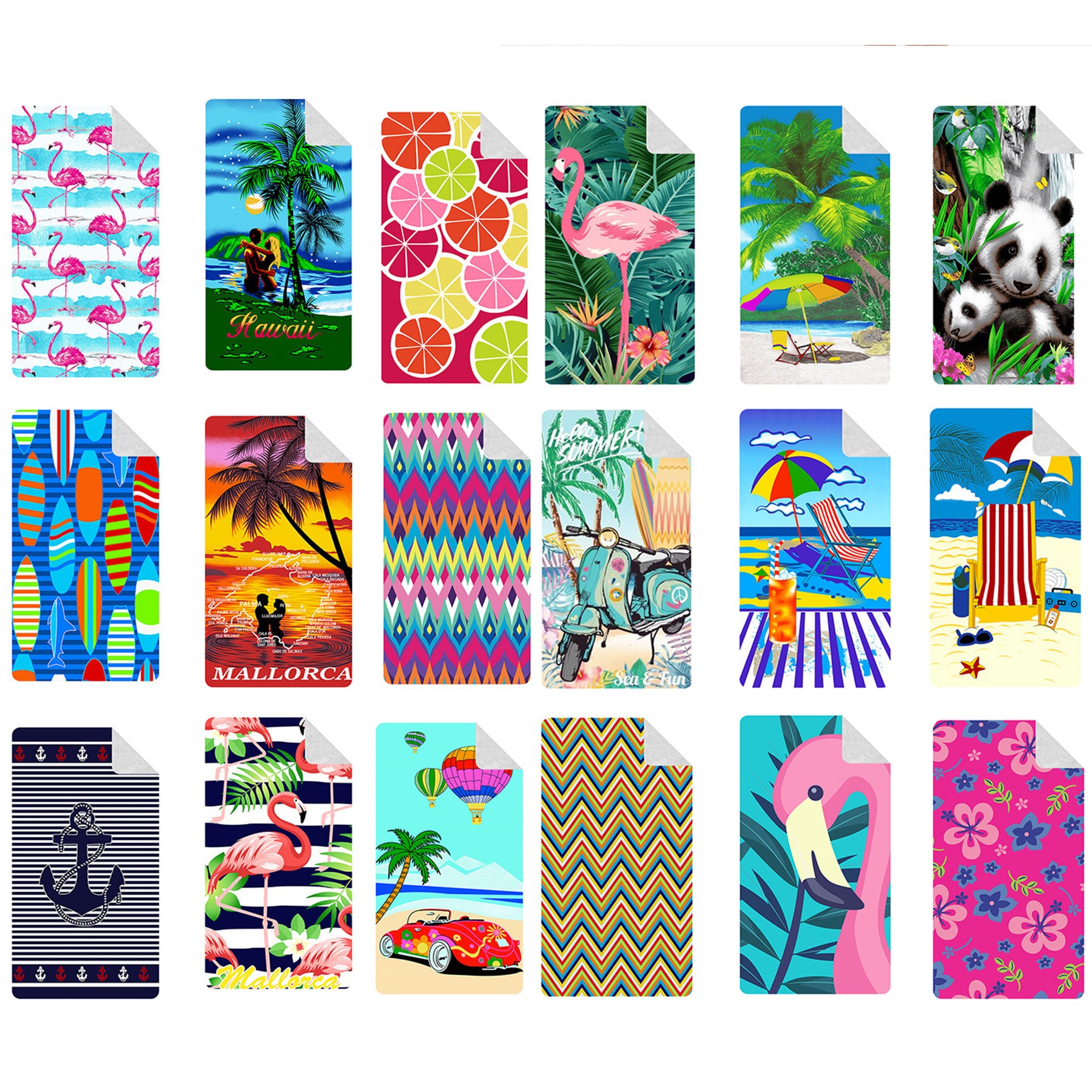 Microfiber Beach Towels In Customizable Patterns