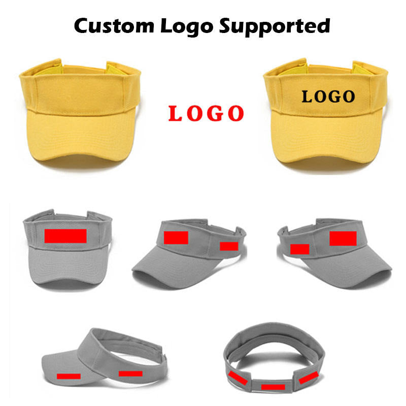 Customized Adjustable Cotton Visor For Both Men And Women