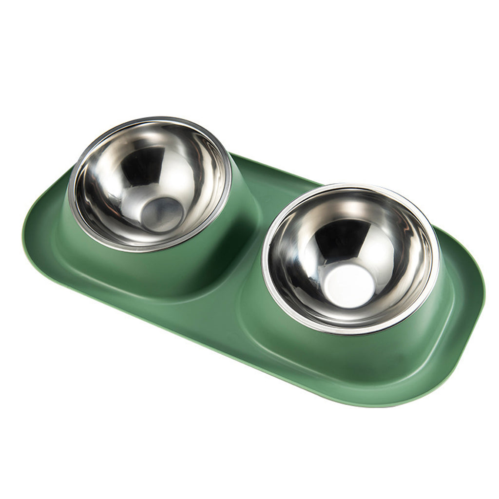 Conjoined Two-Bowl Pet Bowl
