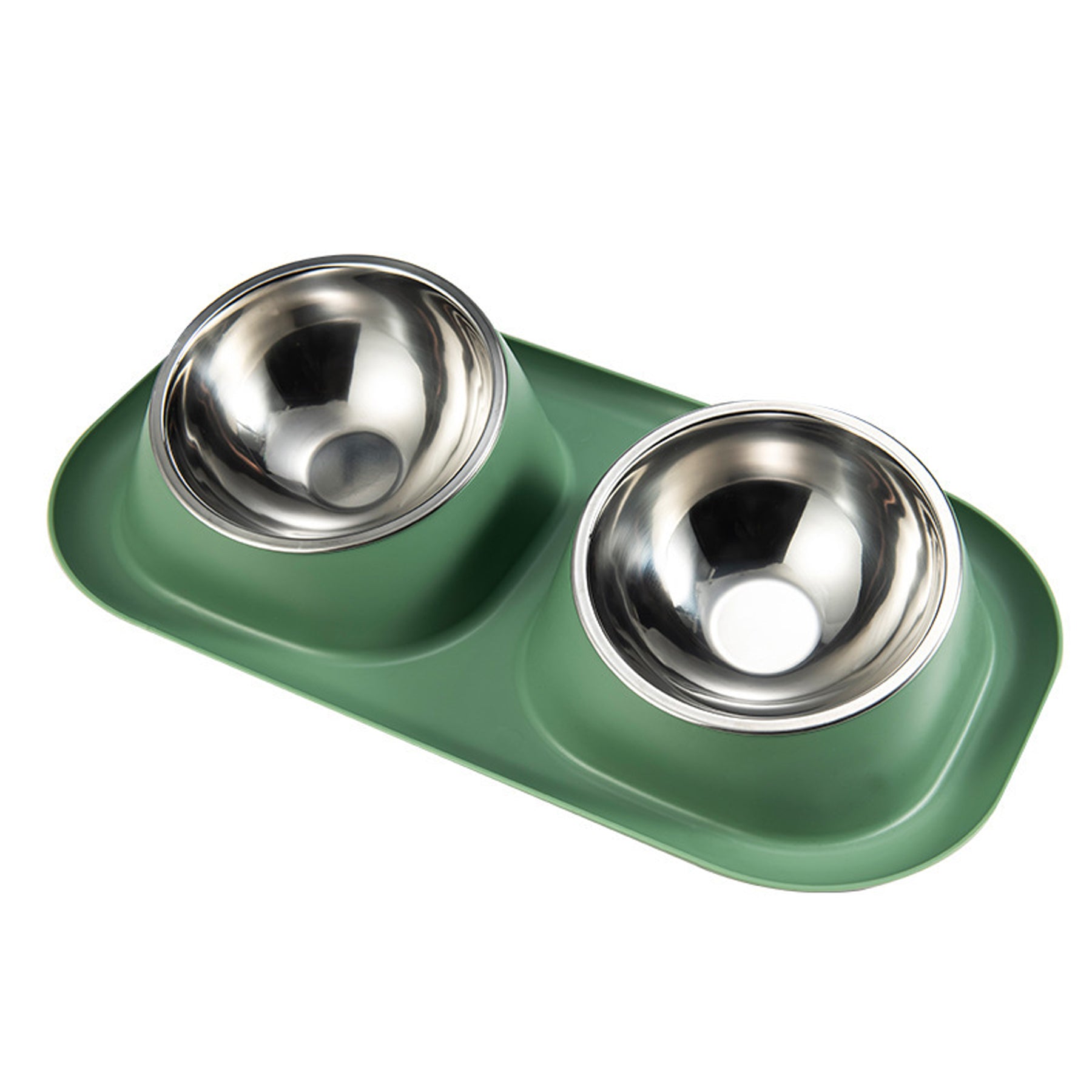Conjoined Two-Bowl Pet Bowl