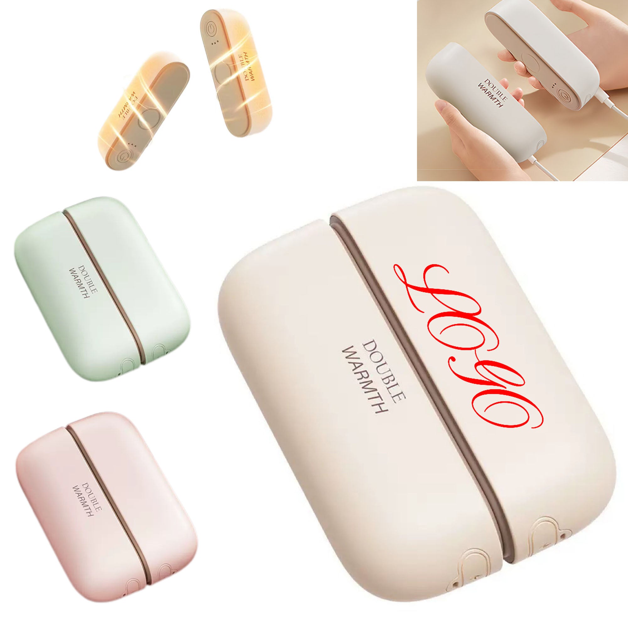 Magnetic Split Hand Warmer Rechargeable Electric Heater