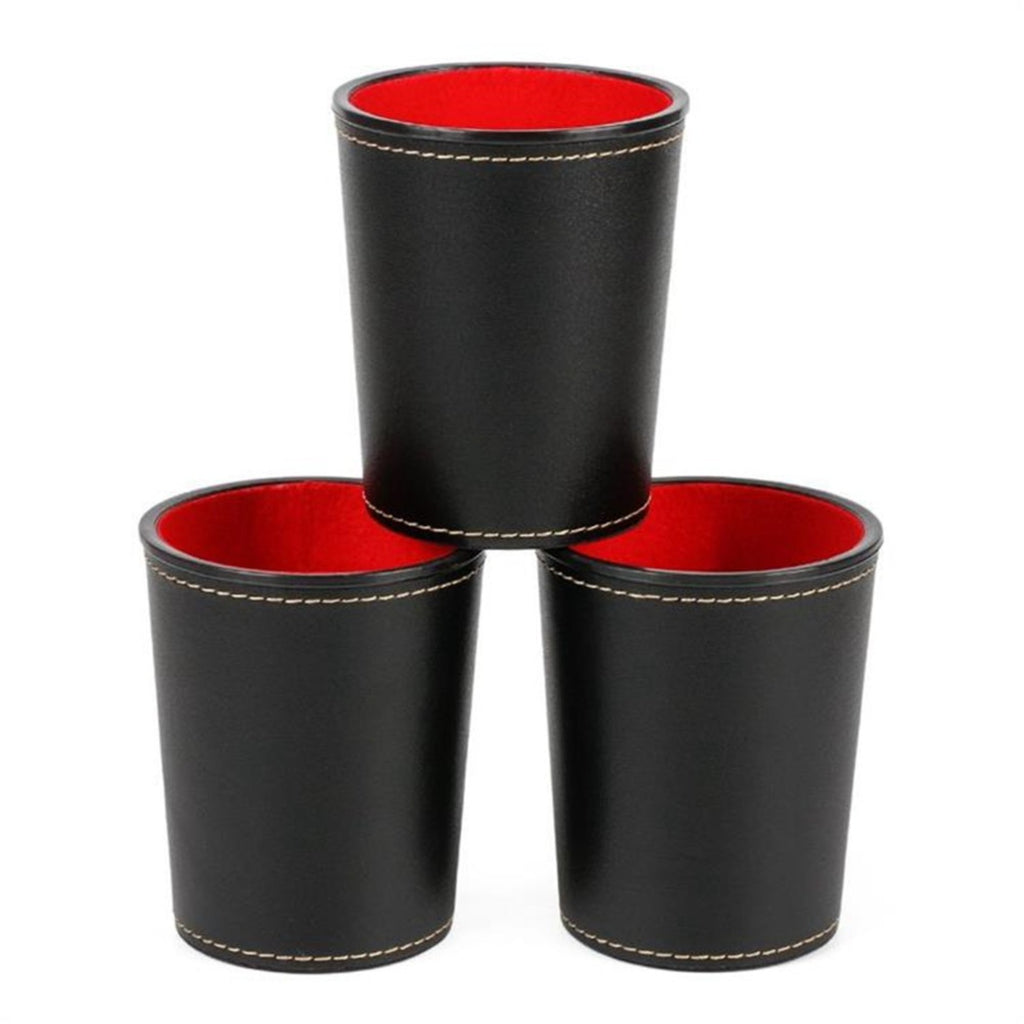 Custom Color Silent Leather Dice Cup Set
