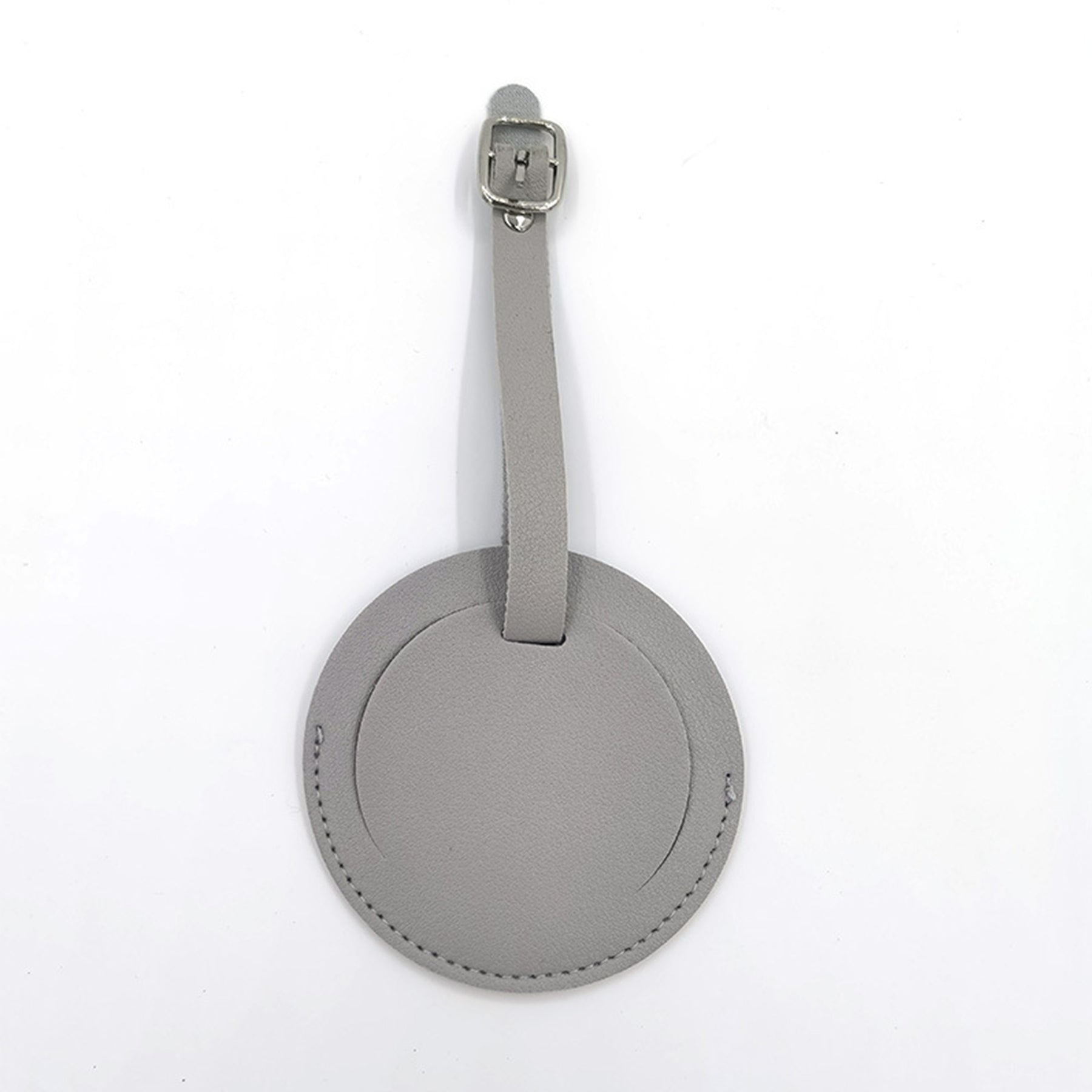 Round PU Leather Luggage Tag