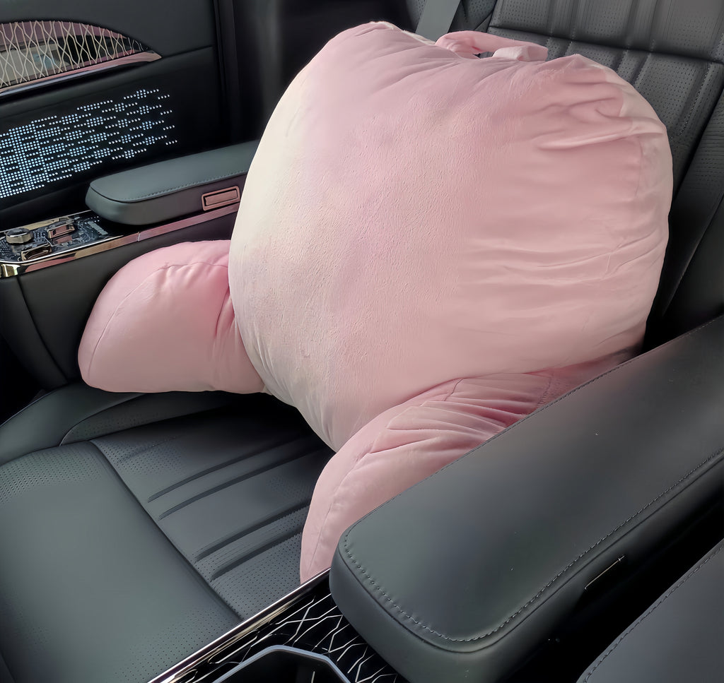 Handle-Hug Polyester PP Cotton Lumbar Backrest