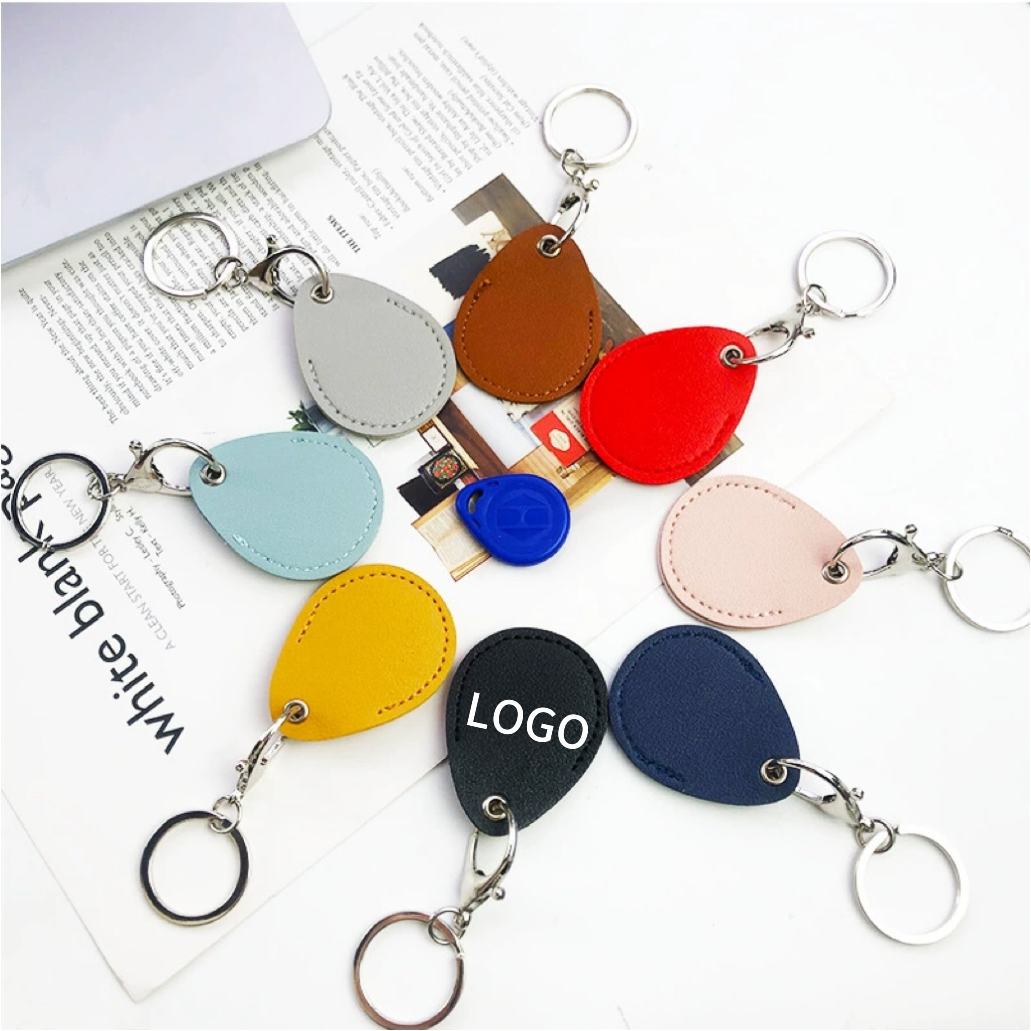 PU Leather Teardrop Card Holder