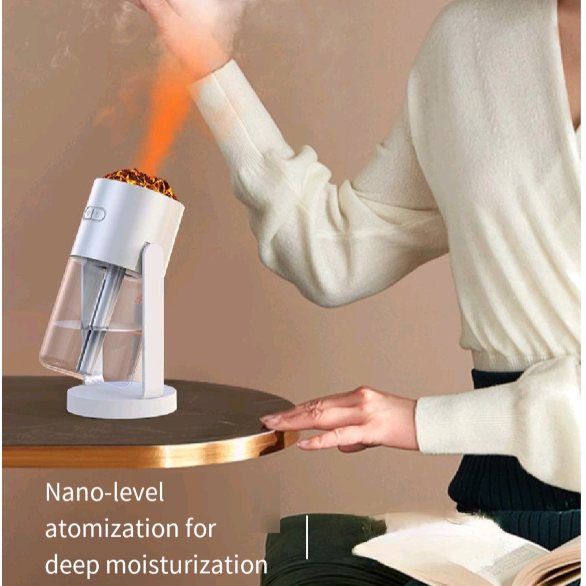 USB Car Cup Humidifier Quiet 7Color Volcano Diffuser