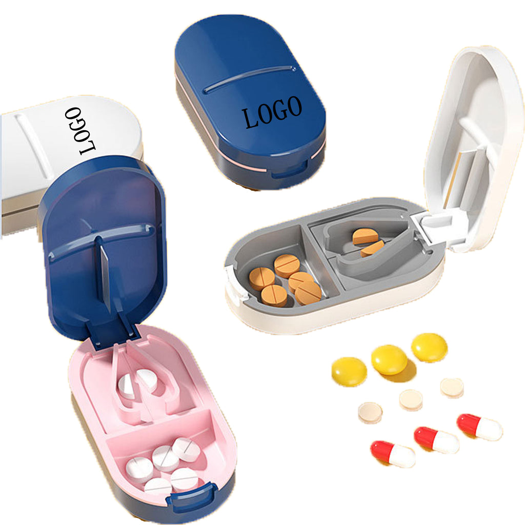 Pill Box With Cutter