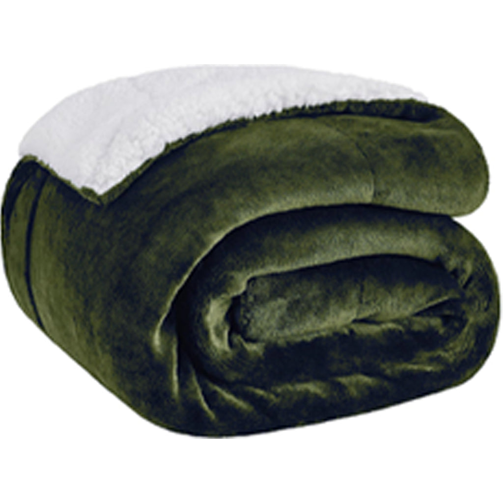 Thick Double Layer Sherpa Lambskin Blanket