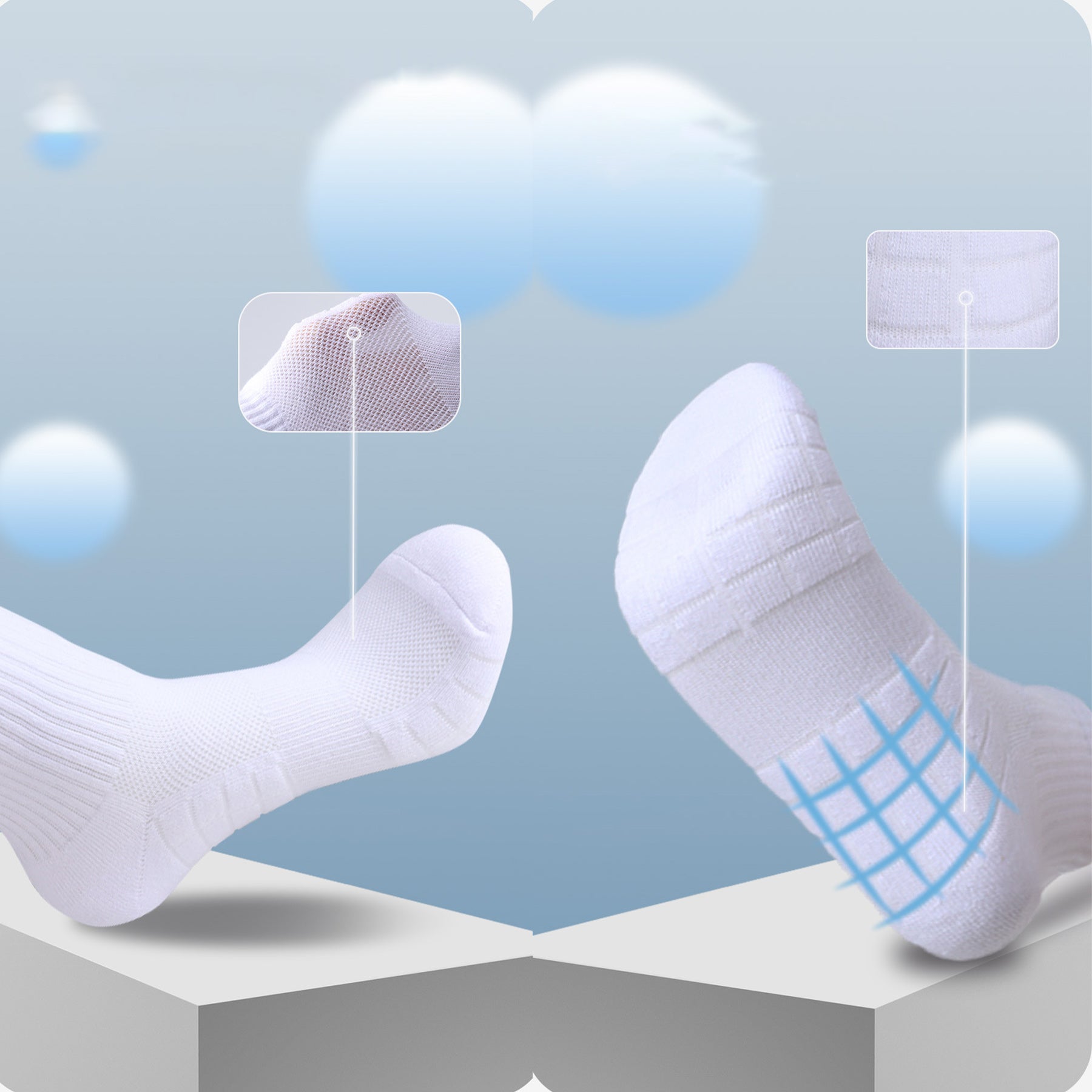 Deodorant Running Men Socks