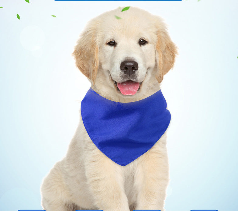 Pet Drool Towel Triangle Scarf