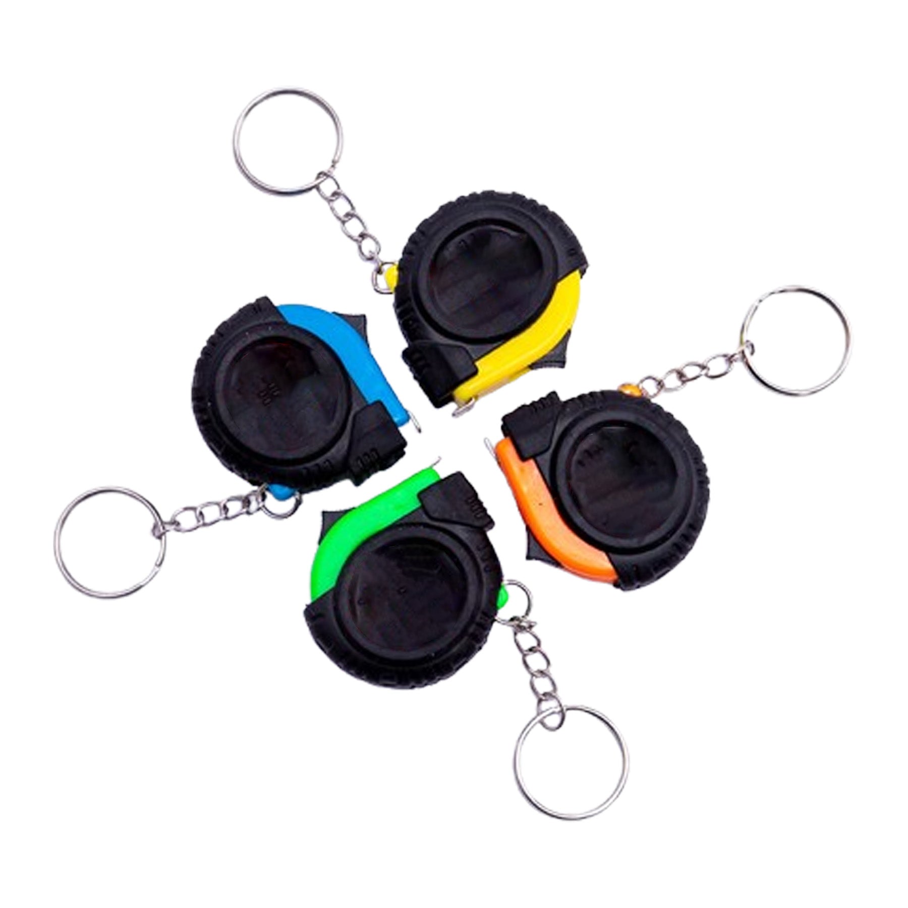 Plastic Case Steel Tape Measure With Key Ring