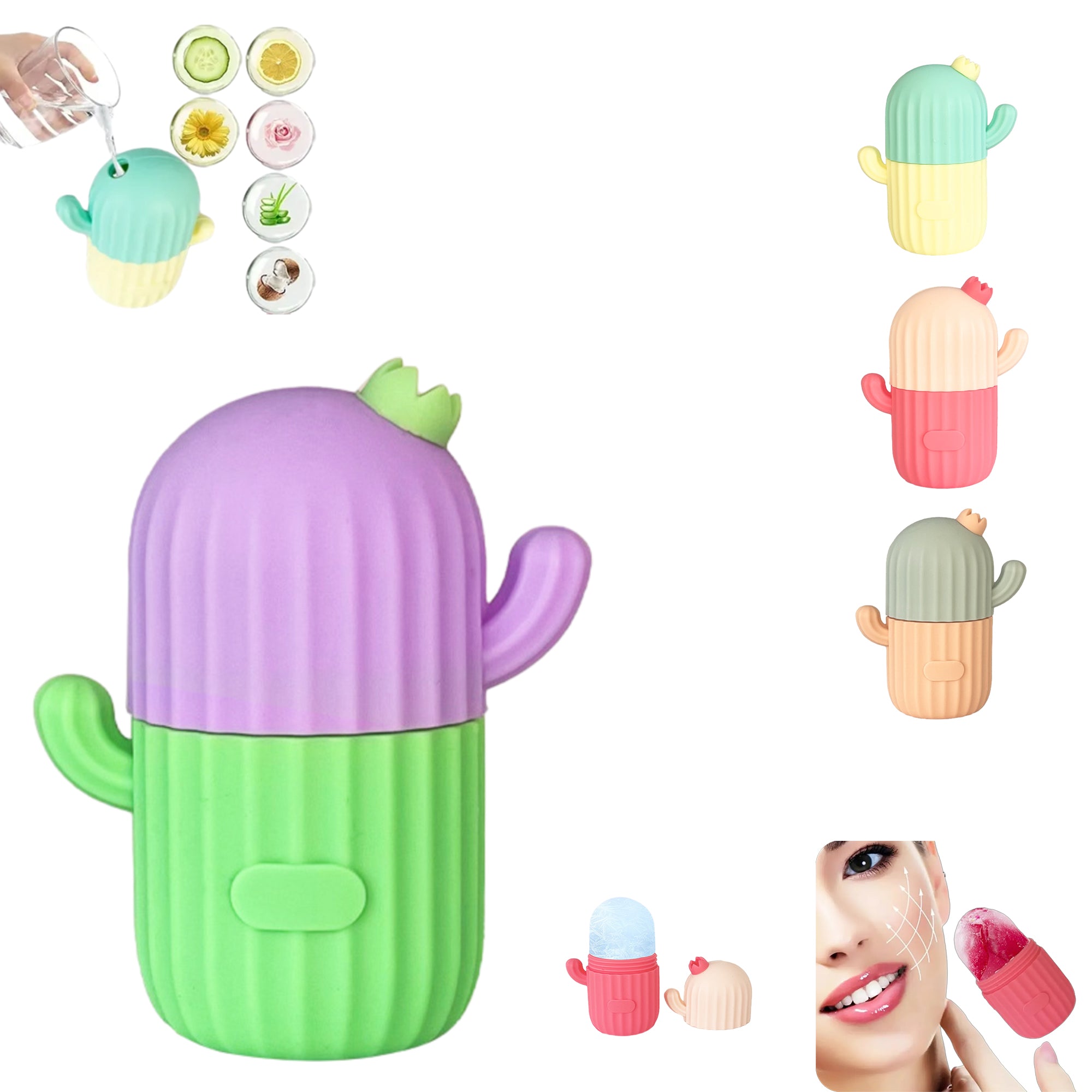 Cactus Mini Facial Massage Ice Tray