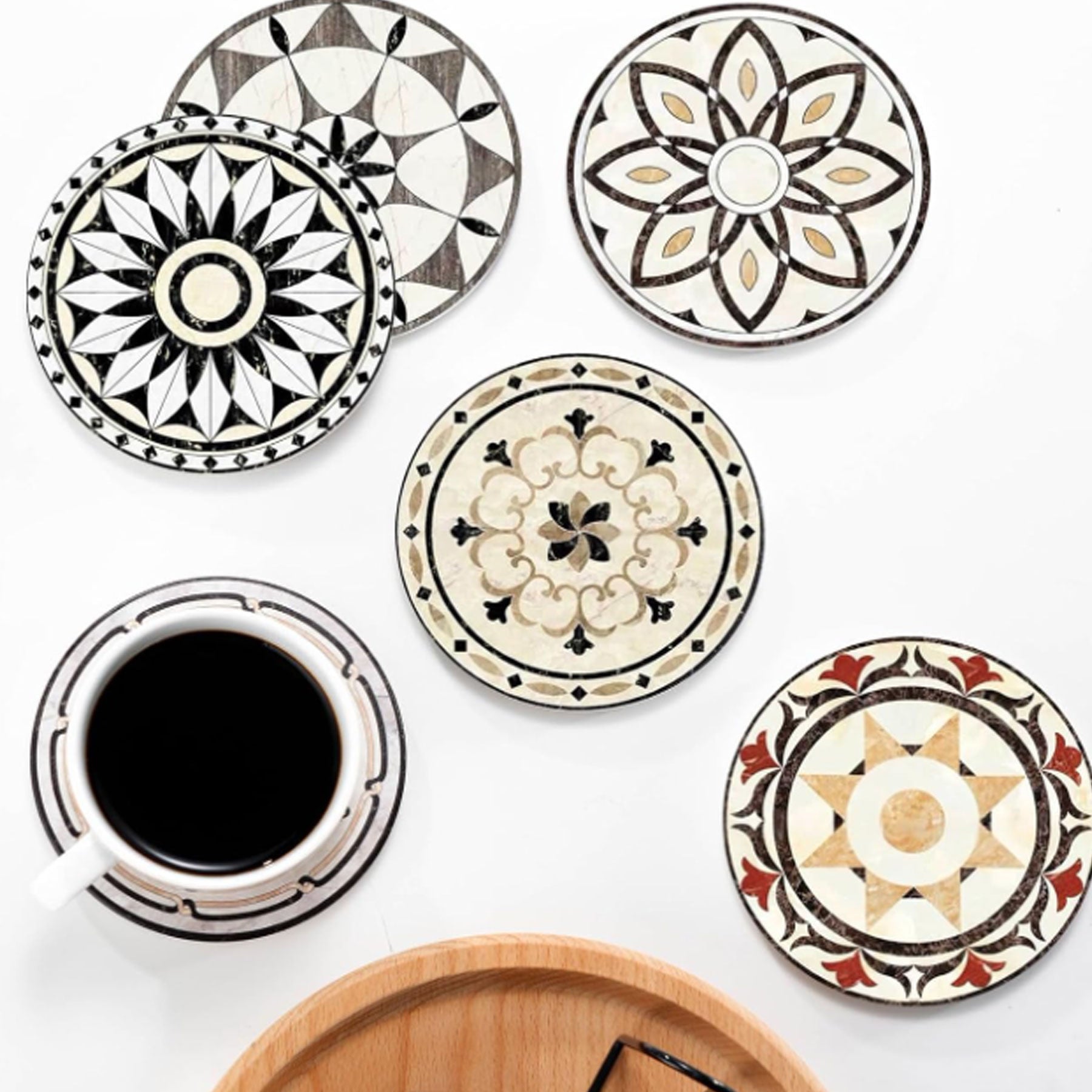 Ceramic Cork Coasters