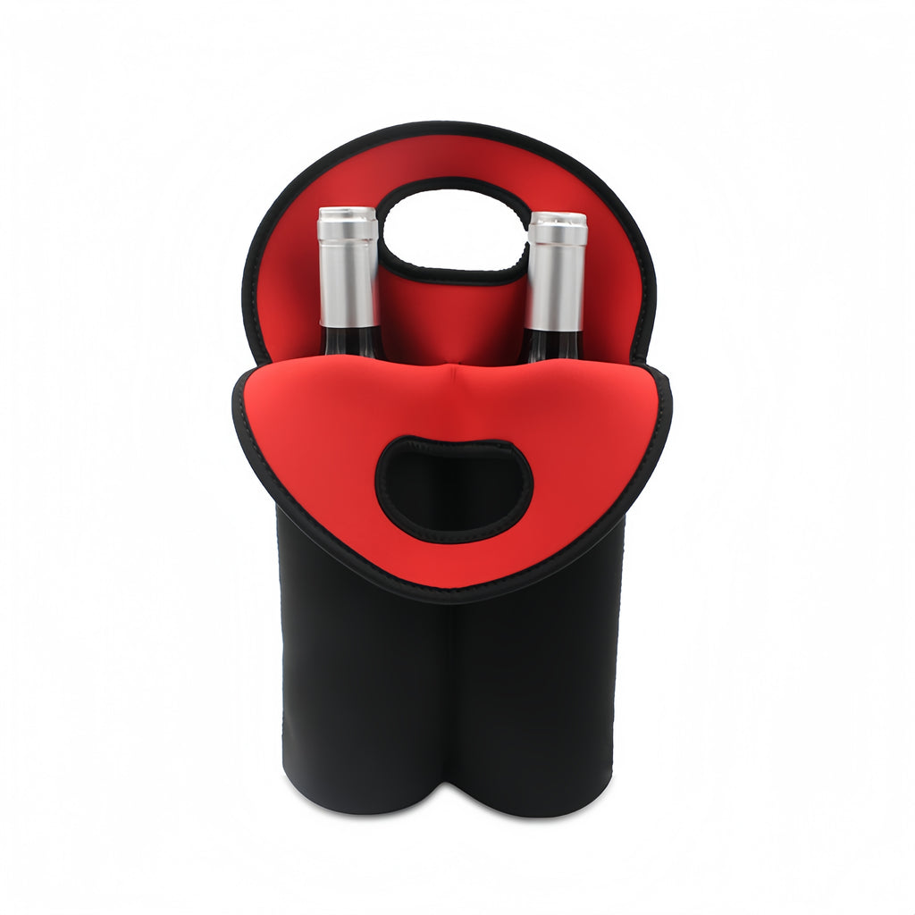 2 Bottle Wine Tote Carrier Bag With Handle