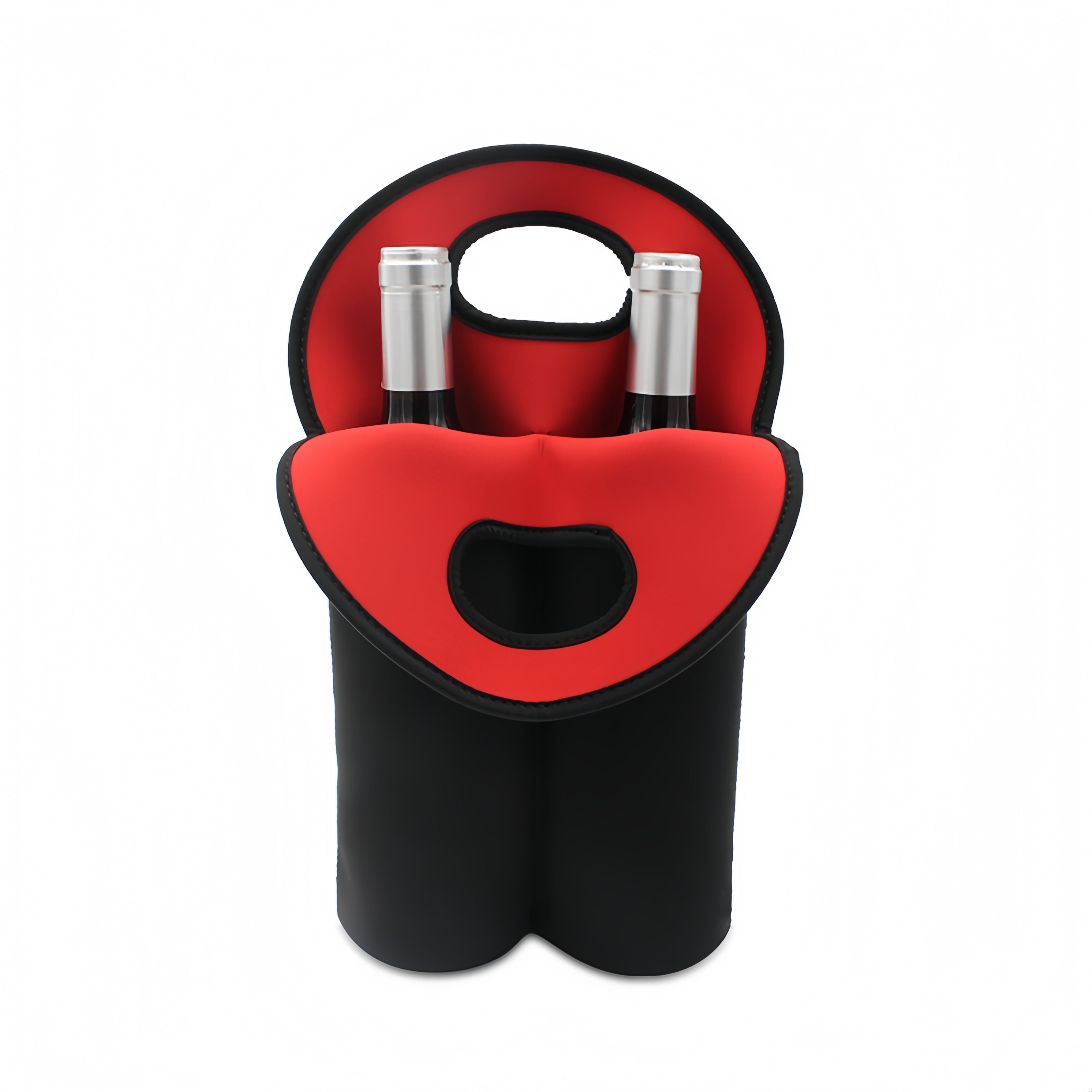 2 Bottle Wine Tote Carrier Bag With Handle