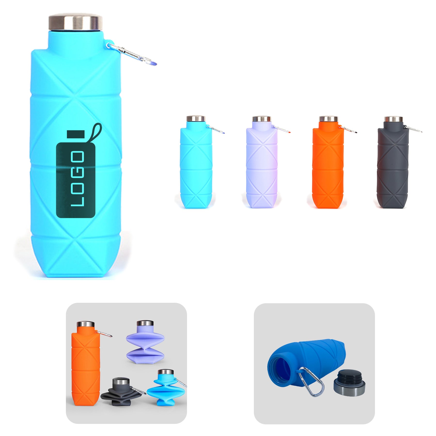 24 Oz. Silicone Collapsible Cup