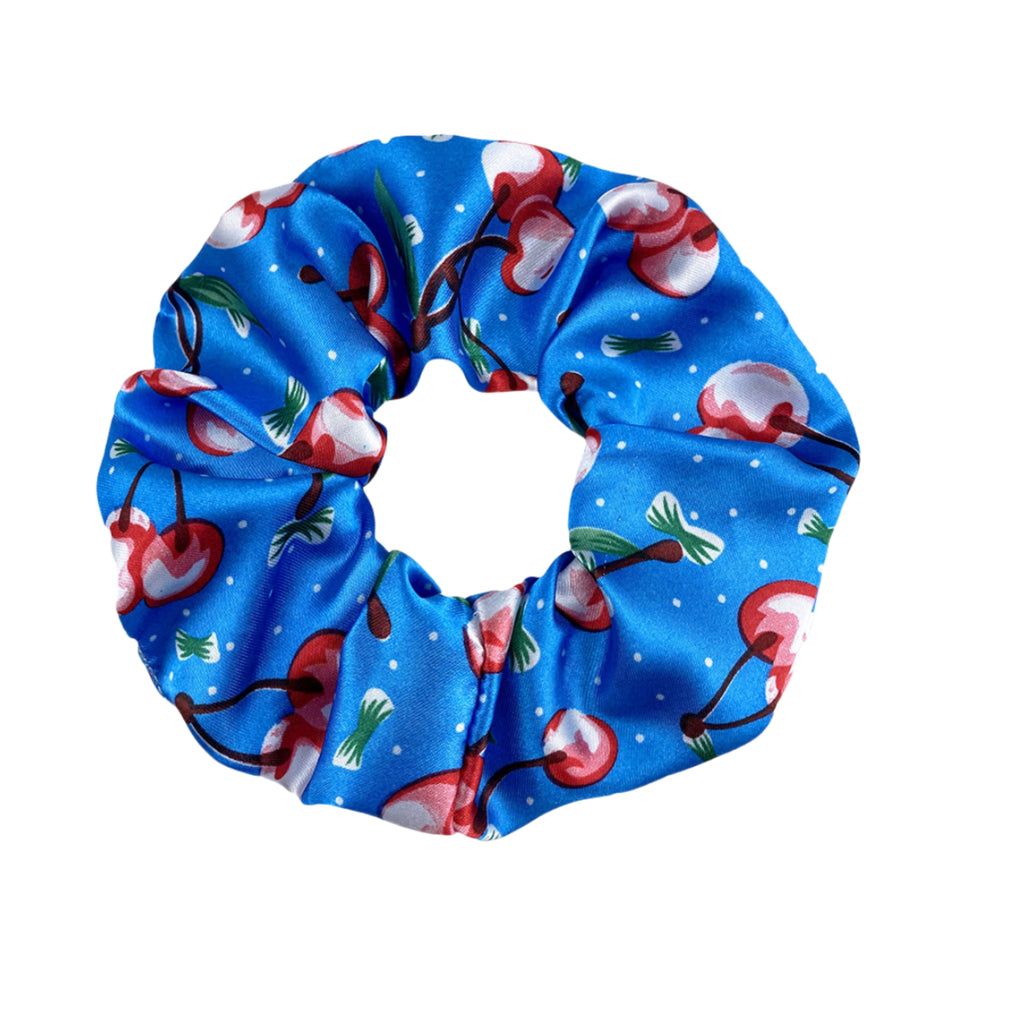 4.33 Inches Silk Satin Printed Scrunchie