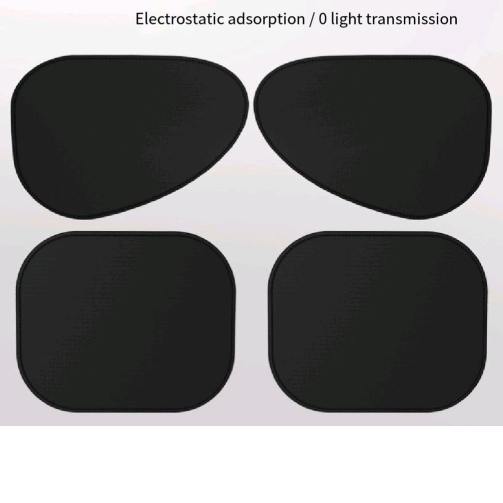 Car Static Cling Sun Shade Arc Clear Mirror Universal