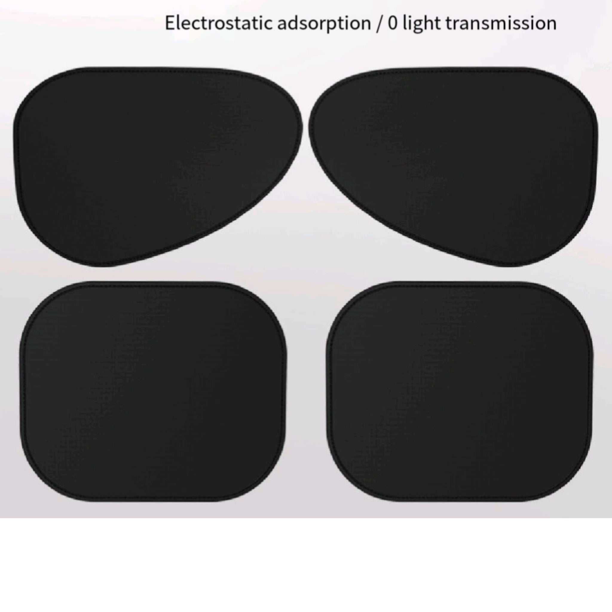 Car Static Cling Sun Shade Arc Clear Mirror Universal
