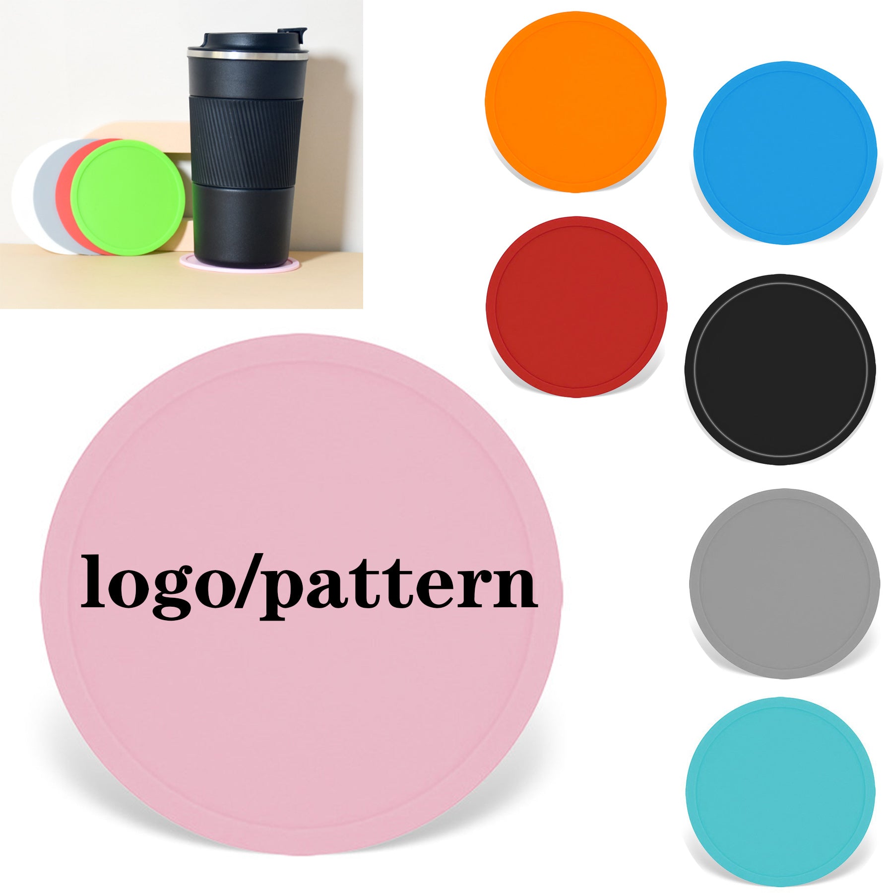 Anti Slip Silicone Cup Coasters
