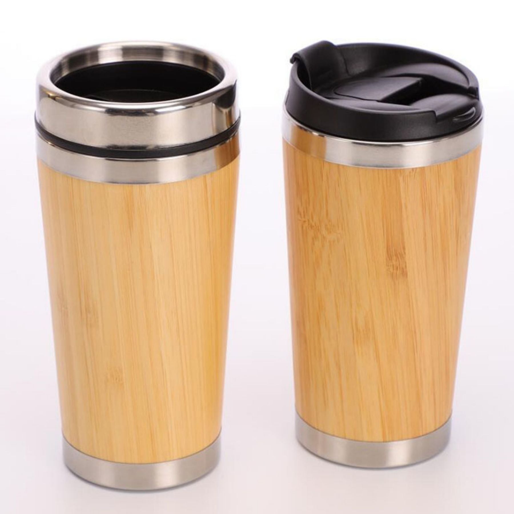 Custom Bamboo Travel Coffee Mug