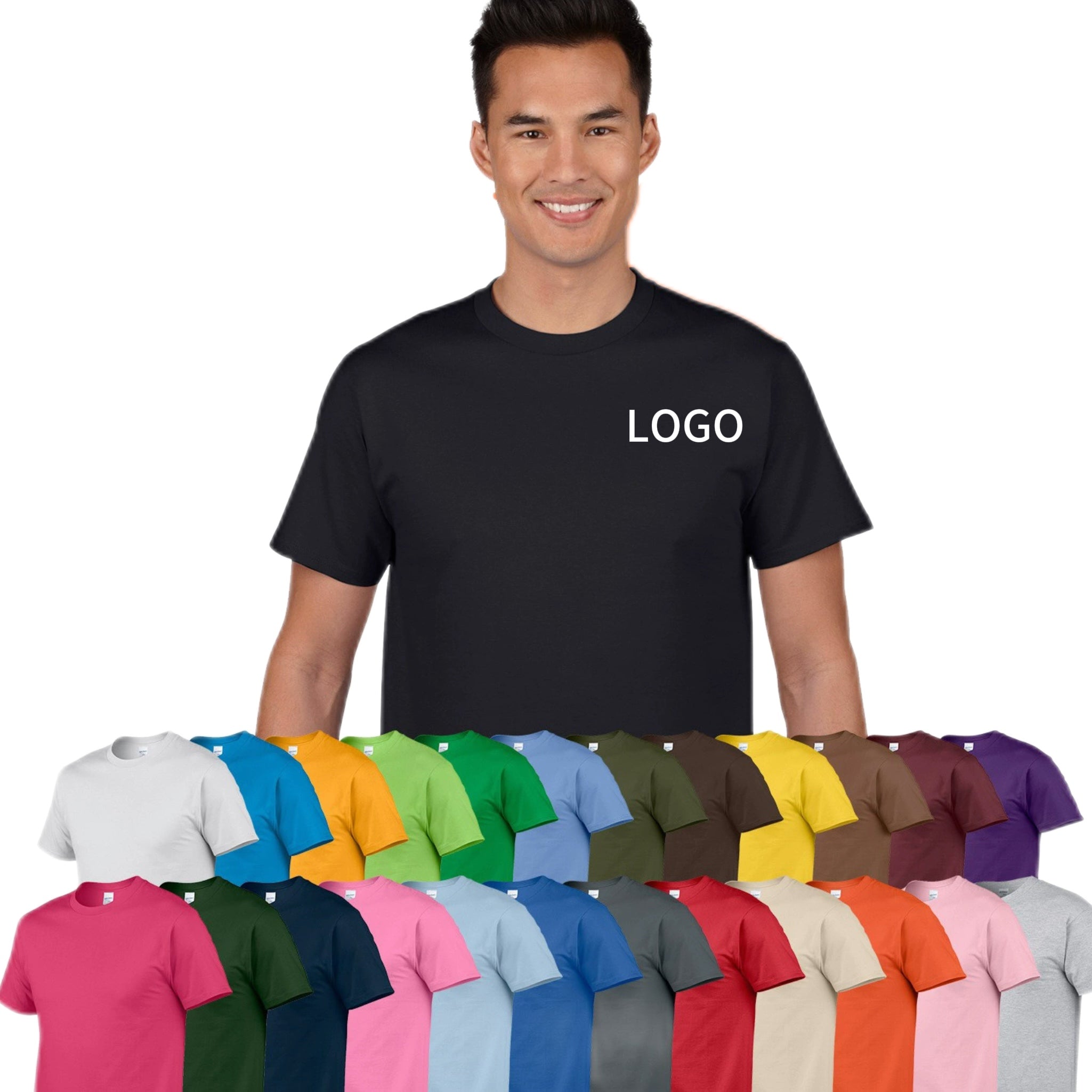 Plain Short-Sleeve T-Shirt Customization