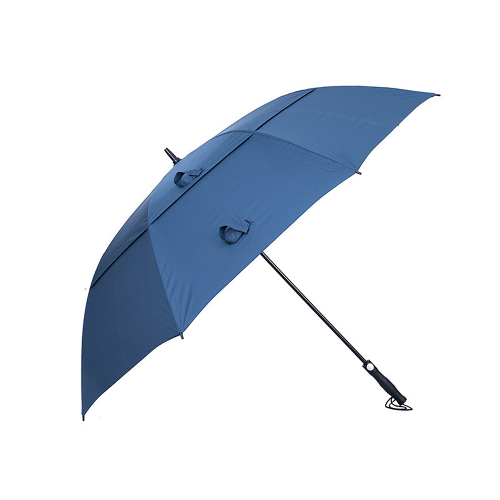 Double Storm-Resistant Fibre Straight Umbrella