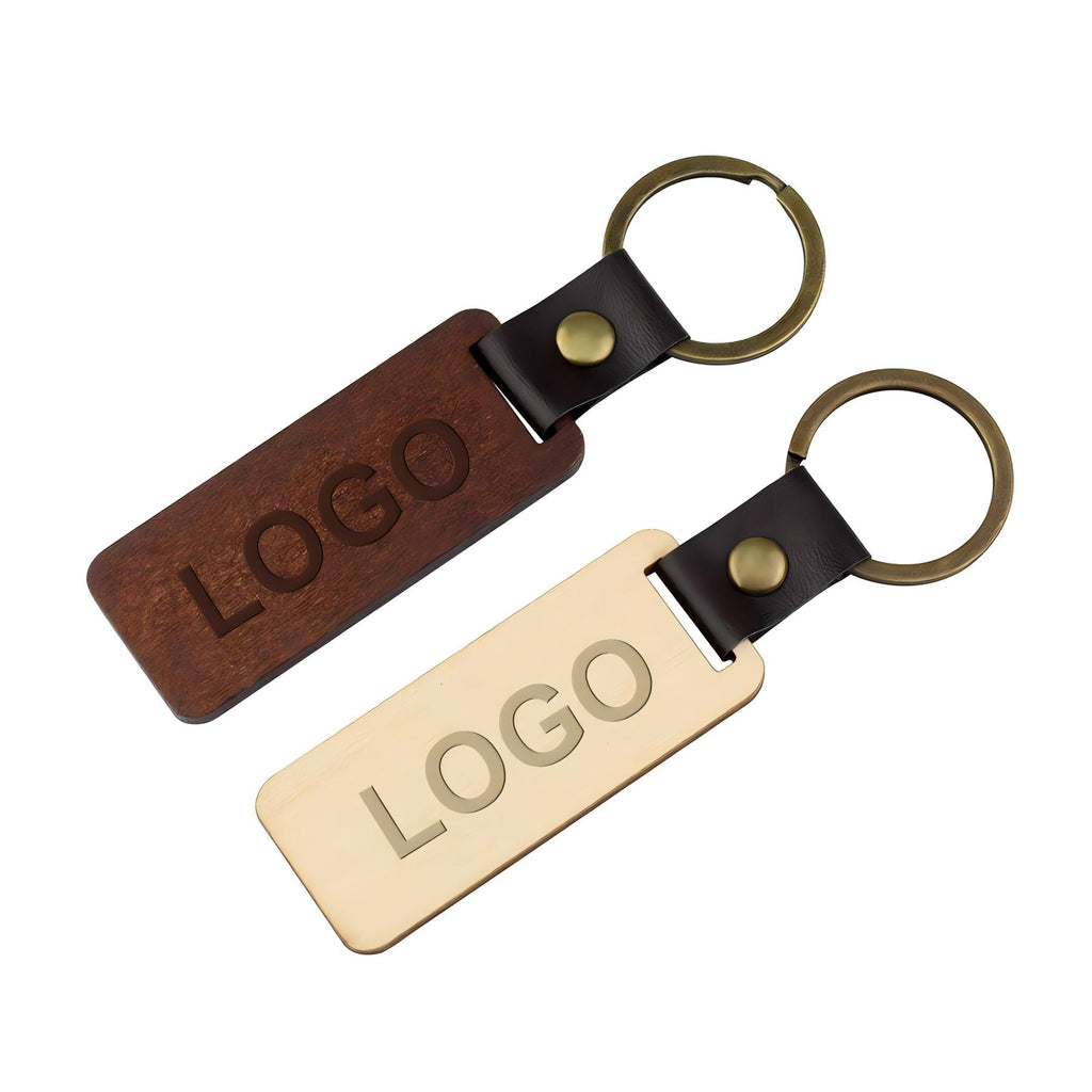 Custom Logo Wood Keychain