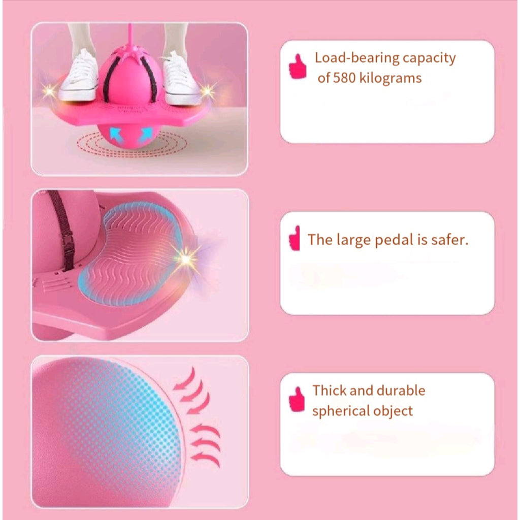 Anti Slip Animal Hopper Ball For Kids With Handle