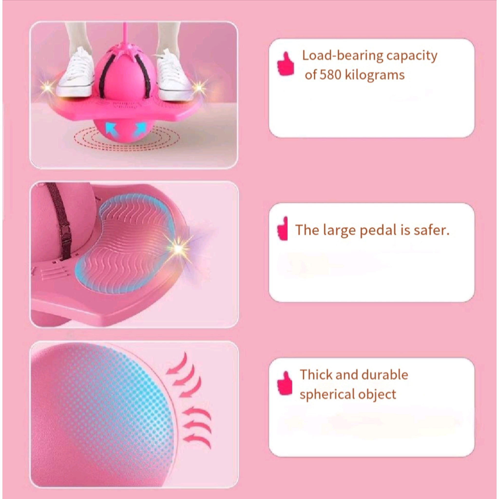Anti Slip Animal Hopper Ball For Kids With Handle