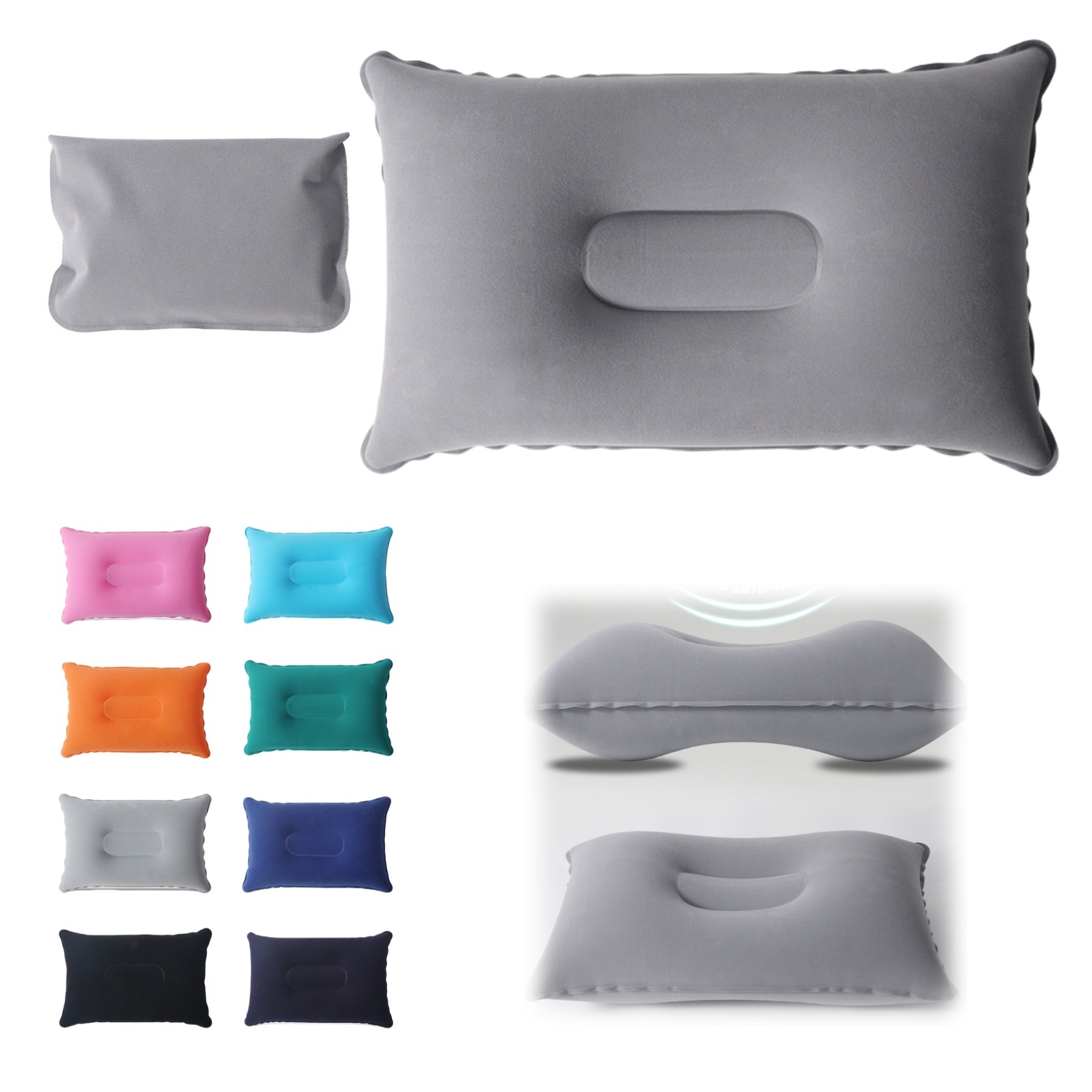 Portable Mouth - Inflated Square Pillow
