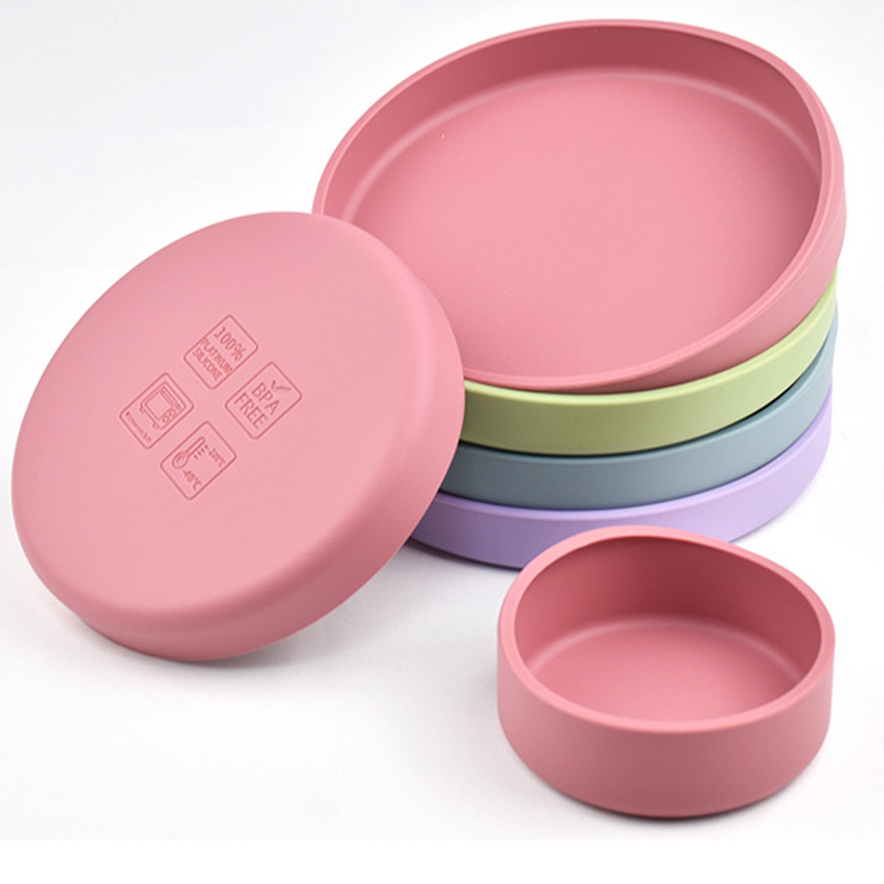 Silicone Snack Plate Set