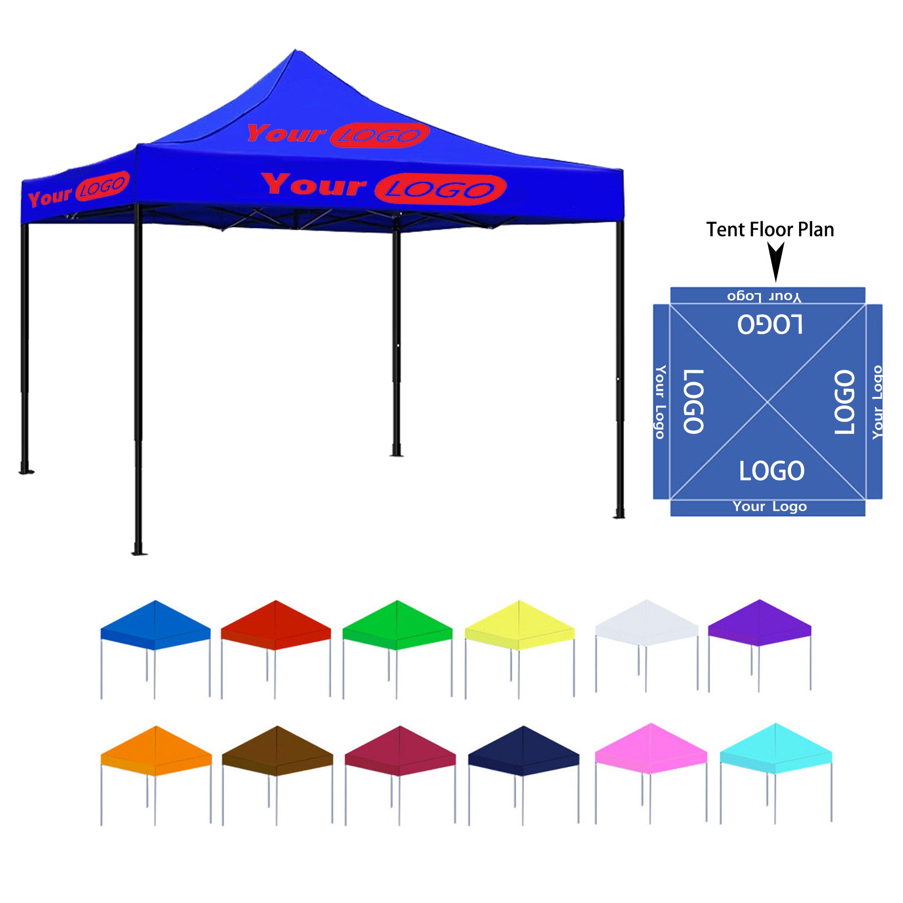 Outdoor Sunshade Folding Exhibition Advertising Tent