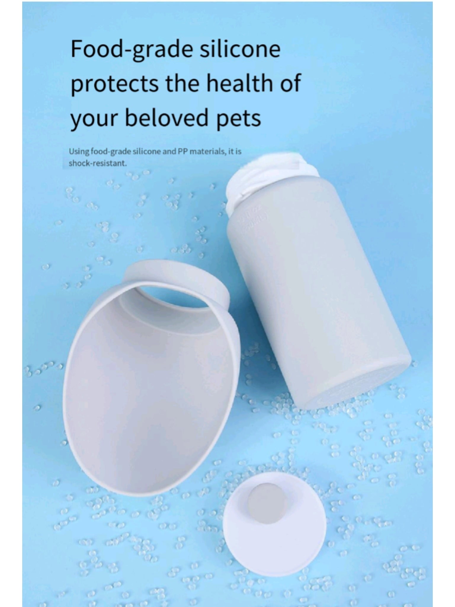 Portable Silicone Dog Water Bottle With Built - In Bowl For Daily Walks
