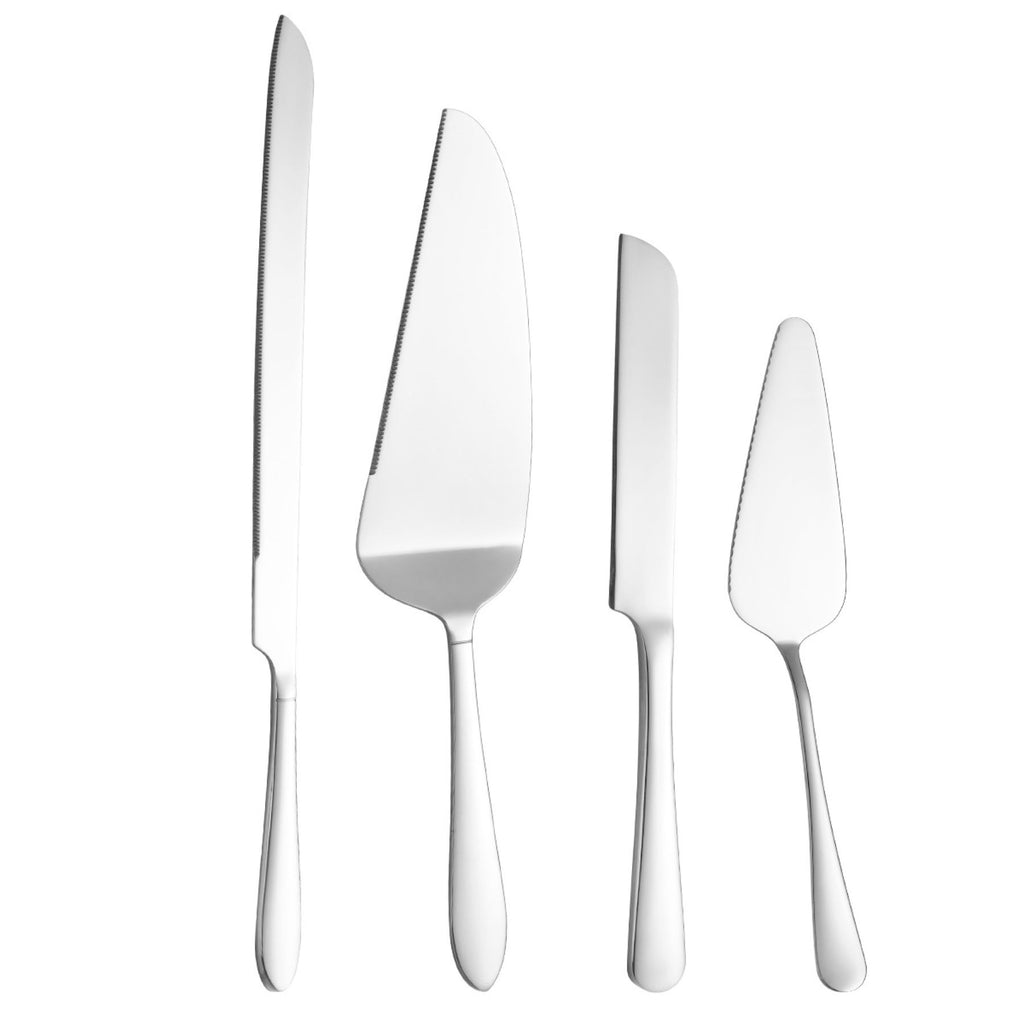 Stainless Steel Cake Server and Spatula Cutlery Set