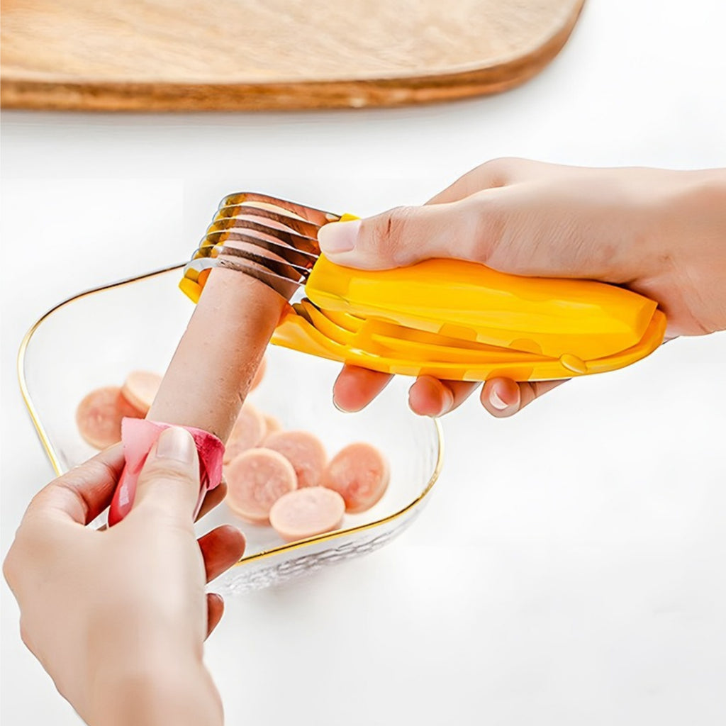 Stainless Steel Fruit CuttingTool Banana Ham Slicer